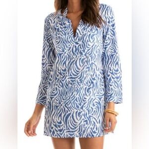 Vineyard Vines Blue and White Swim Cover-Up